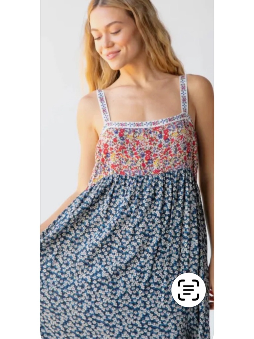 NATURAL LIFE Floral Maxi Dress - Navy, Red & Purple - Picture 3 of 6